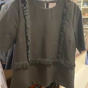 Black frey blouse